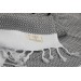 Smyrna 100% Cotton Absorbent Peshtemal Beach Bath Towel 94*180 Cm Diamond Pattern Smoked