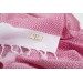 Smyrna 100% Cotton Absorbent Peshtemal Beach Bath Towel 94*180 Cm Diamond Pattern Fuchia