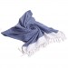 Smyrna 100% Cotton Absorbent Peshtemal Beach Bath Towel 94*180 Cm Diamond Pattern Night Blue