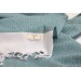 Smyrna 100% Cotton Absorbent Peshtemal Beach Bath Towel 94*180 Cm Diamond Pattern Mint