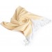 Smyrna 100% Cotton Absorbent Peshtemal Beach Bath Towel 94*180 Cm Diamond Pattern Yellow
