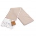 Smyrna 100% Cotton Absorbent Peshtemal Beach Bath Towel 94*180 Cm Diamond Pattern Coffee With Milk