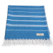 Smyrna 100% Cotton Absorbent Peshtemal Beach Bath Towel 94*180 Cm Classic Pattern Jeans Color