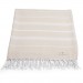 Smyrna 100% Cotton Absorbent Peshtemal Beach Bath Towel 94*180 Cm Classic Pattern Cream