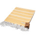 Smyrna 100% Cotton Absorbent Peshtemal Beach Bath Towel 94*180 Cm Classic Pattern Yellow