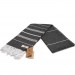 Smyrna 100% Cotton Absorbent Peshtemal Beach Bath Towel 94*180 Cm Classic Pattern Black