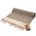 Smyrna 100% Cotton Absorbent Peshtemal Beach Bath Towel 94*180 Cm Vintage Pattern Beige