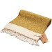 Smyrna 100% Cotton Absorbent Peshtemal Beach Bath Towel 94*180 Cm Vintage Pattern Yellow