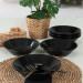 Hittite Black Dinner Plate 18 Cm 6 Pieces