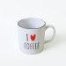 I Love Coffee Cylinder Mug 10 Cm