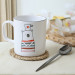 I Love Coffee Cylinder Mug 10 Cm