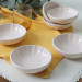 Cream Sirius Snack Sauce Bowl 12 Cm 6 Pieces