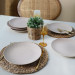 Sand Cream Serving Plate 27 Cm 6 Pieces