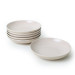 Sand Cream Relief Dinner Plate 20 Cm 6 Pieces