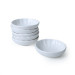 Matte White Sirius Snack Sauce Bowl 12 Cm 6 Pieces