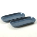 Matte Blue Noyan Boat Plate 2 Pieces 26 Cm