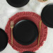 Matte Black Delta Cake Plate 21 Cm 6 Pieces