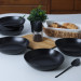 Matte Black Eleanor Dinner Plate 22 Cm 6 Pieces