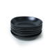 Matte Black Eleanor Dinner Plate 22 Cm 6 Pieces