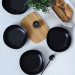 Matte Black Eleanor Dinner Plate 22 Cm 6 Pieces