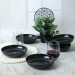 Matte Black Nordic Dinner Plate 18 Cm 6 Pieces