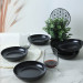 Matte Black Nordic Dinner Plate 18 Cm 6 Pieces