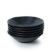 Matte Black Sardes Dinner Plate 21 Cm 6 Pieces