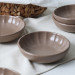 Matte Earth Taupe Sirius Snack Sauce Bowl 12 Cm 6 Pieces