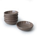 Matte Earth Taupe Sirius Snack Sauce Bowl 12 Cm 6 Pieces