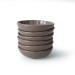 Matte Earth Taupe Sirius Snack Sauce Bowl 12 Cm 6 Pieces