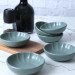 Matte Green Sirius Snack Sauce Bowl 12 Cm 6 Pieces