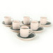 Maya Nordic Coffee Cup Set 12 Pieces For 6 People