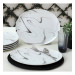 Marble Stella Serving Plate 32 Cm 6 Pieces