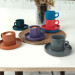 Mixed Stackable Teacup Set 12 Pieces For 6 Persons
