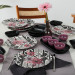 Purple Lilac Breakfast Set 20 Pieces For 6 Persons