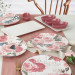 Pink Rose Breakfast Set 12 Pieces For 4 Persons
