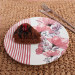 Purble Line Cake Plate 20 Cm 6 Pieces