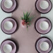 Purple Mix Dinnerware Set 18 Pieces For 6 Persons