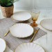 Rustic Sirius Cake Plate 22 Cm 6 Pieces