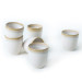 Shizen Cream Latte Mug 8 Cm 6 Pieces