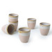 Shizen Powder Latte Cup 8 Cm 6 Pieces