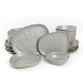 Tetra Noise Gray Dinnerware 24 Pieces For 6 Persons