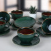 Zümrüt Tea Cup Set 12 Pieces For 6 Persons
