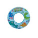 عوامة (حلقة) سباحة للأطفال مقاس 50 سم قابلة للنفخ مزخرفة ، عوامة شاطئ ومسبح ، حلقة سباحة لعمر من 0 إلى 3 سنوات لون أزرق