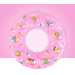 0-3 Years Pink Beaded 50 Cm Inflatable Baby Sea Buoy, Pool Beach Life Buoy, Inflatable Swimming Buoy