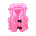 0-4 Years Pink Shiny Inflatable Kids Life Jacket, Pool Sea Kids Life Jacket, Life Buoy That Teaches Swimming
