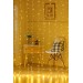 3X3 Meter Yellow Color Curtain Led Light Decorative, Home, Room Decoration, Party