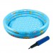 مسبح لعب قابل للنفخ للأطفال بلون ازرق مقاس 110X25 سم