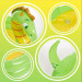Green Animal Figure Inflatable Kids Pool, Baby Swimming Pool, Round Play Pool Soft Bottom