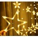 ستار ليد على شكل نجوم ، ديكور منزلي ، إضاءة متجر ، أضواء للمنزل
